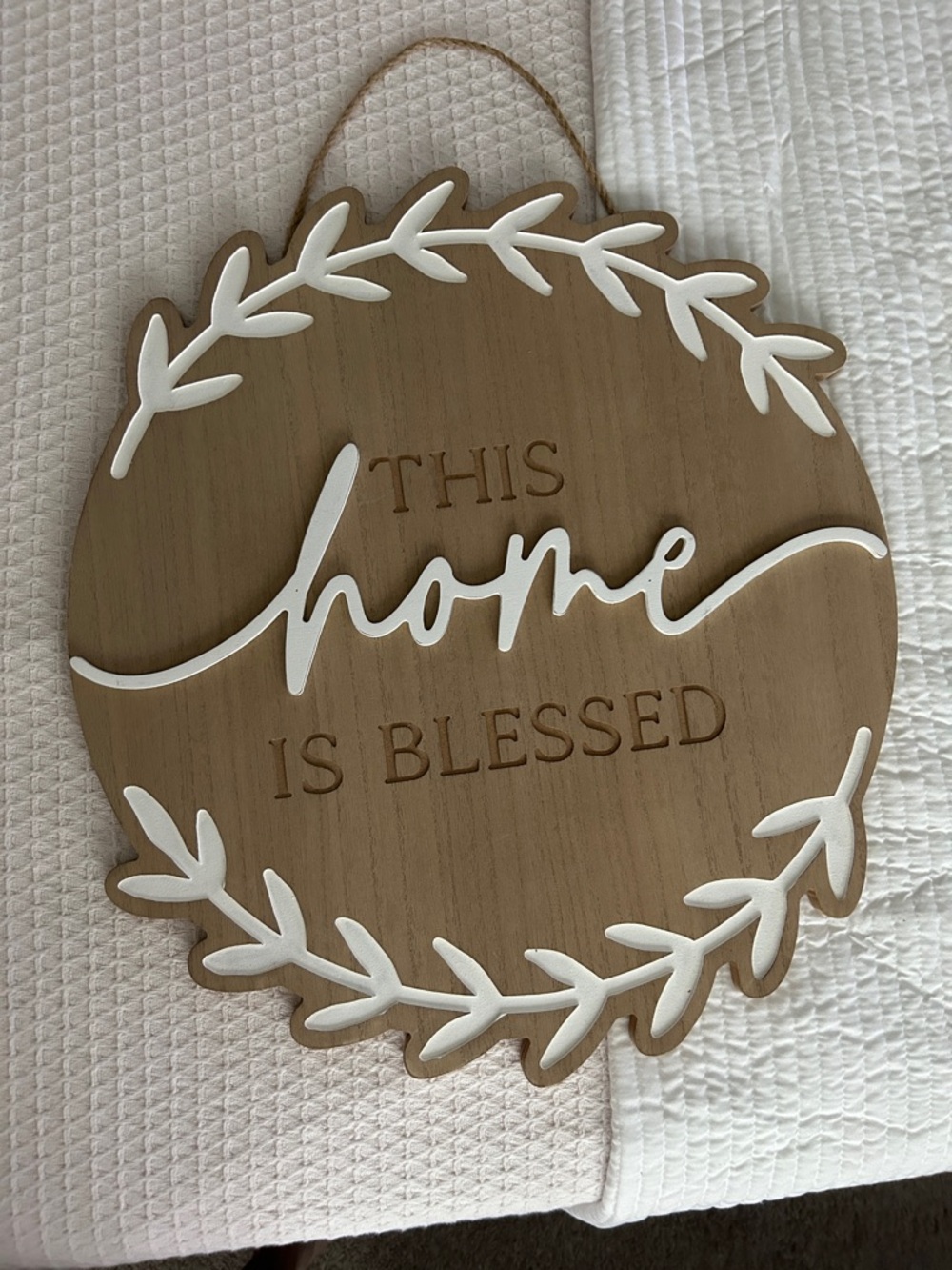 Farmhouse  "This Home Is Blessed" Wall Sign -